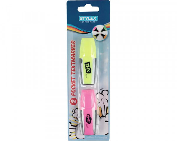 2 STYLEX Mini Textmarker