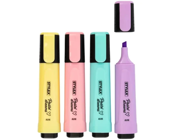 4er Set Stylex Textmarker Pastell Dreams