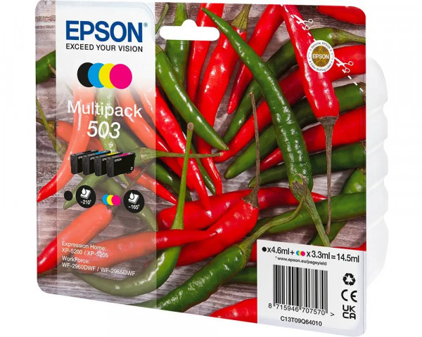 Original-Multipack Epson 503 BK/C/M/Y/ C13T09Q64010