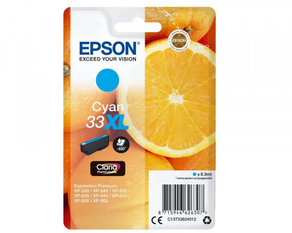 Original-Druckerpatrone Epson Nr.33XL (T3362) Cyan