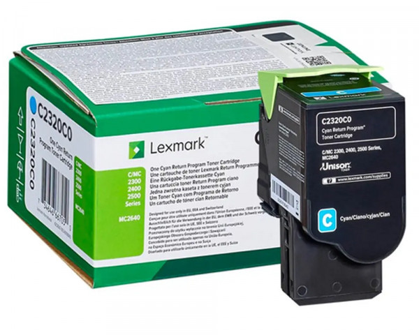 Original-Toner Lexmark C2320C0 Cyan