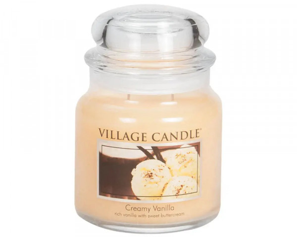 VILLAGE CANDLE Medium Jar - Creamy Vanilla 105h