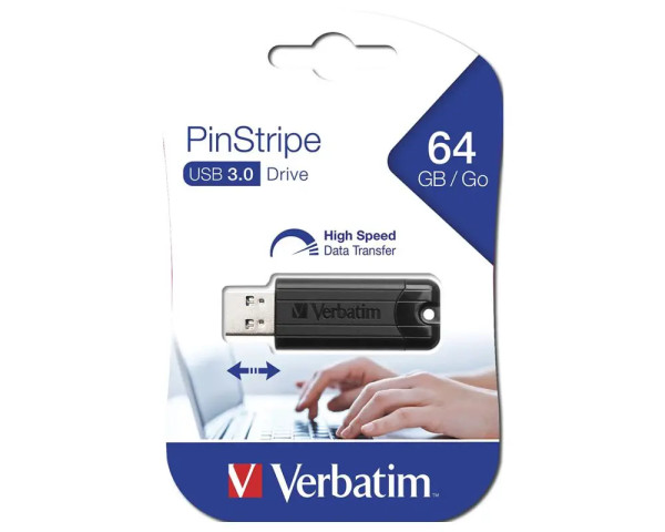 Verbatim USB-Stick 64GB Pinestripe 3.2 Gen 1
