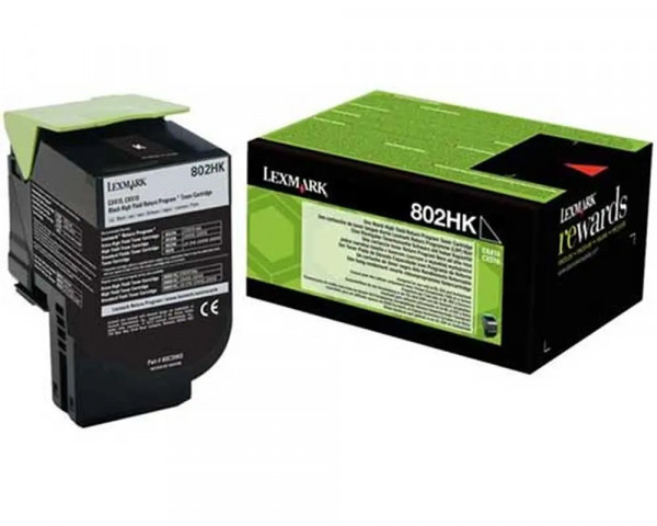 Original-Toner Lexmark 802HK in Schwarz