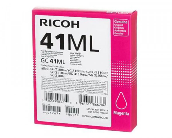 Original Geljet-Patrone Ricoh GC41ML