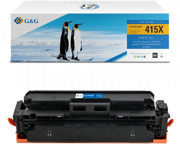 Kompatibler-Toner ersetzt HP 415X/ W2030X Black