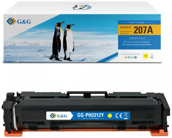 G&G Rebuilt-Toner ersetzt HP 207A/ W2212A Yellow