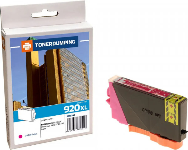 TONERDUMPING Druckerpatrone ersetzt HP NR.920XL Magenta