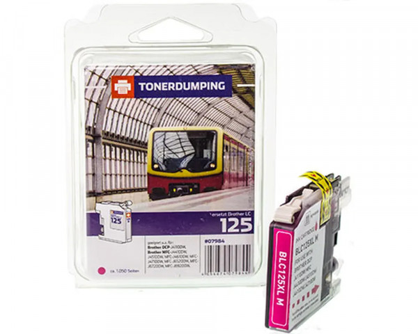 Tonerdumping Druckerpatrone ersetzt Brother LC-125MXL