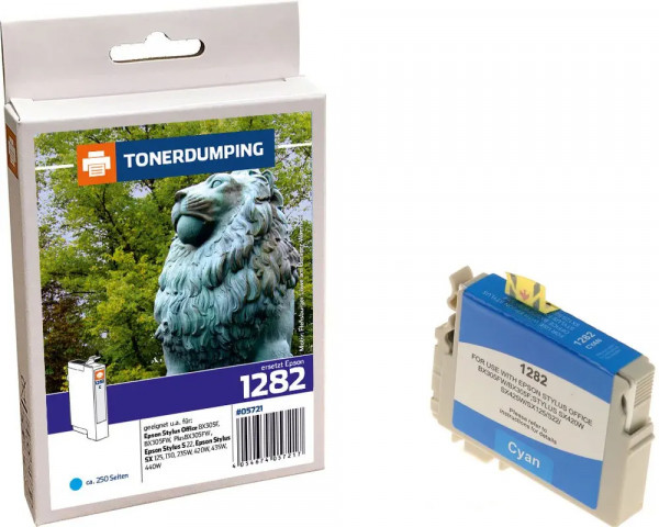 TONERDUMPING Druckerpatrone ersetzt Epson T1282 Cyan