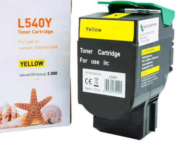 Business-Toner ersetzt Lexmark C540H1YG Yellow
