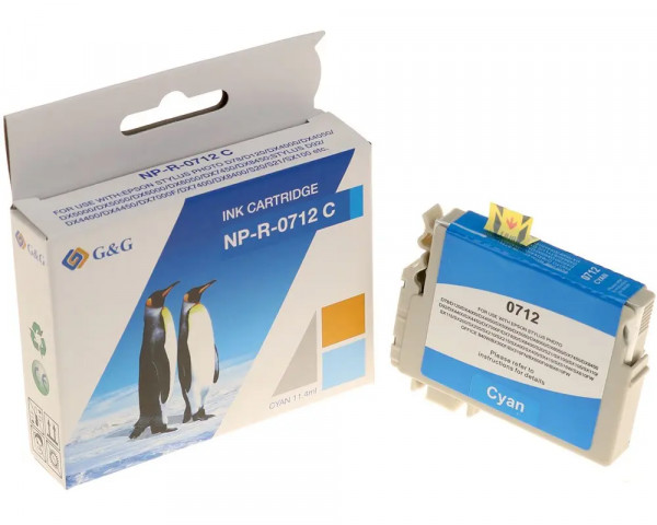 Kompatible Druckerpatrone ersetzt Epson T0712 Cyan