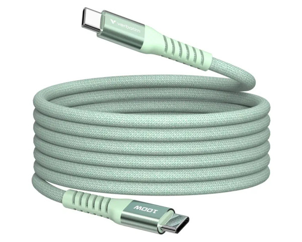 Verbatim Sync & Charge USB-C Magnetkabel 100W Grün