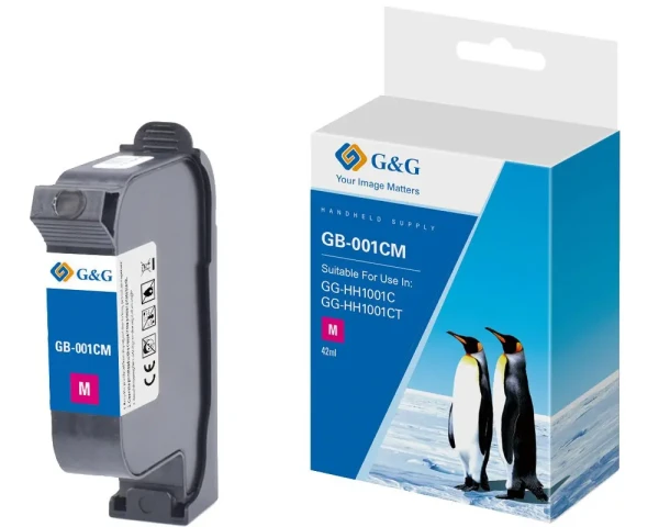 G&G Druckerpatrone GB-001CM Solvent-Tinte Magenta - 42ml