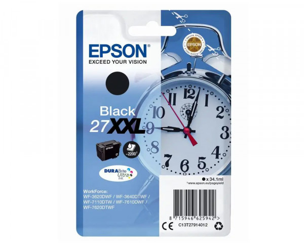 Original-Druckerpatrone Epson T2791 (Nr.27XXL) Black