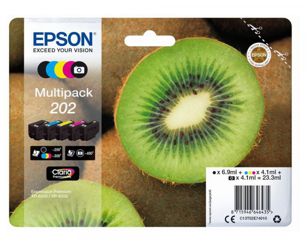 Original-Multipack Epson Nr.202/ C13T02E74010