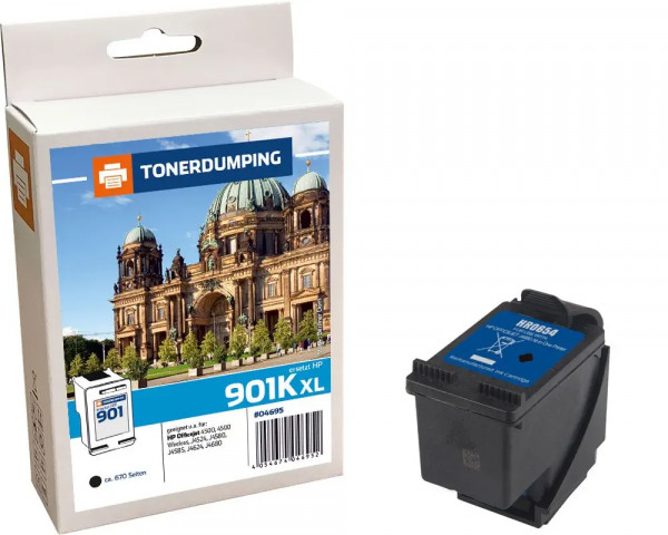 TONERDUMPING Druckerpatrone ersetzt HP Nr.901XL Black