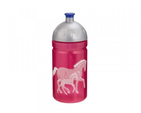 0,5l Trinkflasche Horse Family in Pink