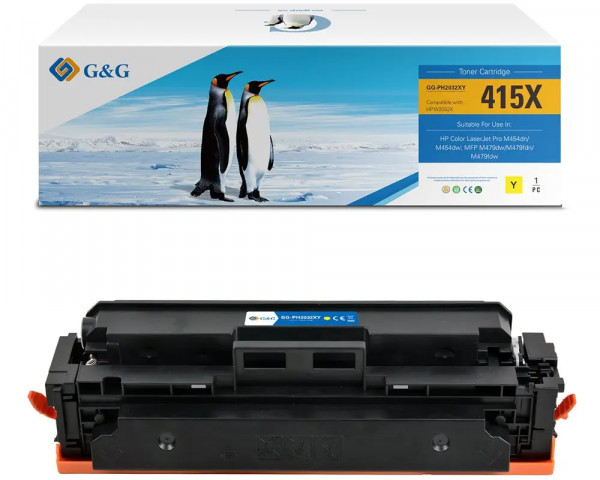 Kompatibler-Toner ersetzt HP 415X/ W2032X Yellow