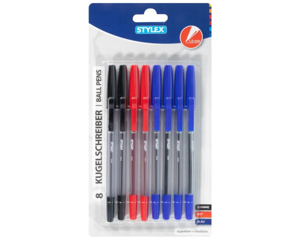 Stylex Kugelschreiber-Set 8-teilig