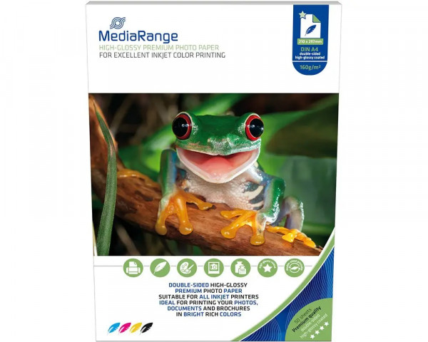 50 Blatt MediaRange Fotopapier DIN A4