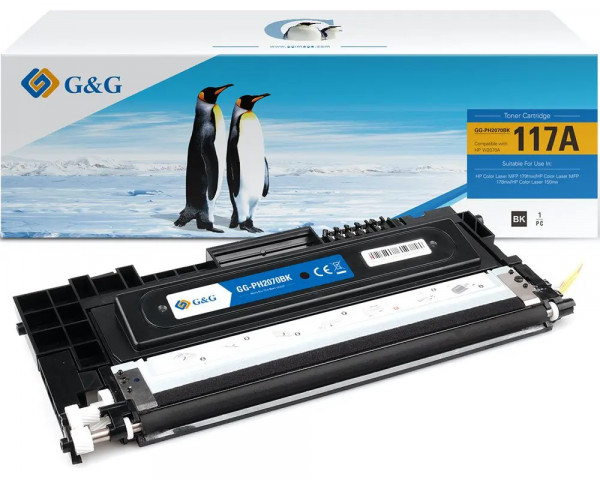 Kompatibler-Toner ersetzt HP W2070A (117A) Black