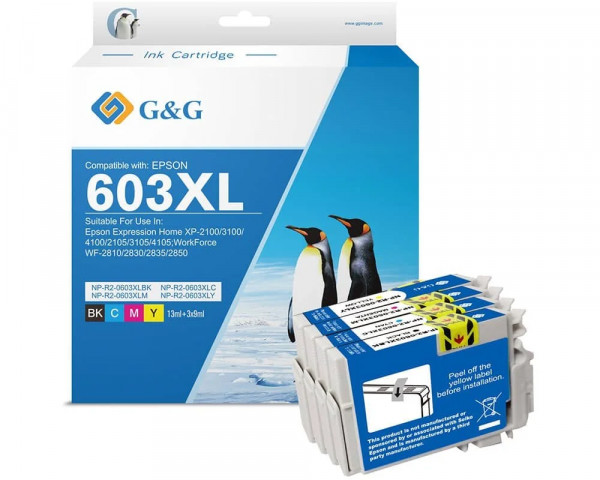 Kompatibles-Multipack ersetzt Epson Nr.603XL Serie C/M/Y/K