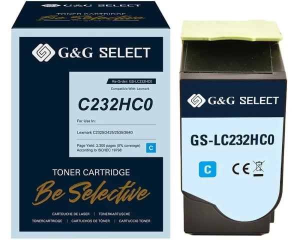 Rebuilt-Toner ersetzt Lexmark C232HC0 Cyan