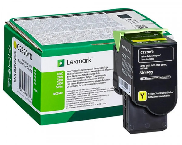 Original-Toner Lexmark C2320Y0 Yellow