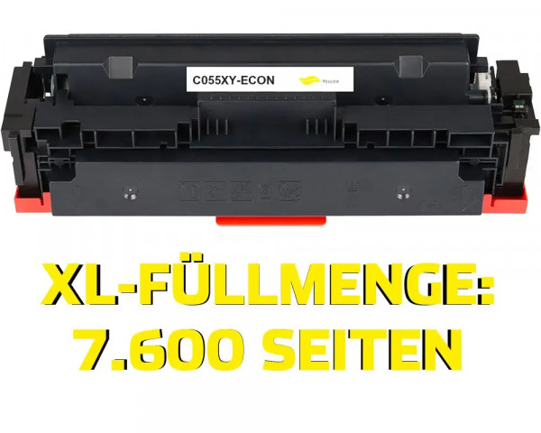 Kompatibler XL-Toner ersetzt Canon Cartridge 055 H Yellow