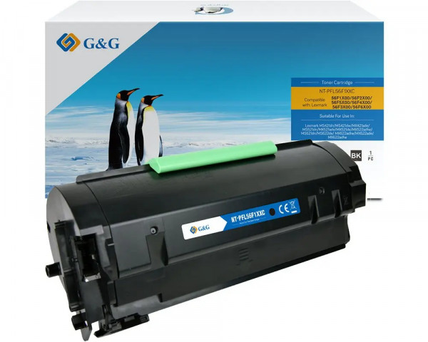 G&G XL-Toner kompatibel zu Lexmark 56F2H00/ 56F2000 Black