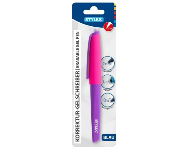 Stylex Korrektur Gelschreiber 0,7mm Schriftfarbe Blau