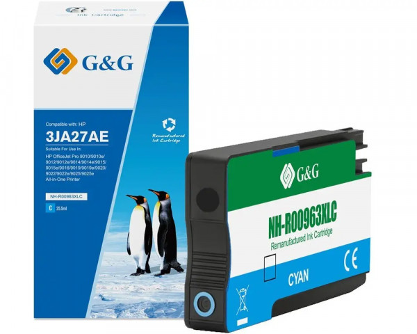 G&G-Druckerpatrone ersetzt HP Nr.963XL Cyan