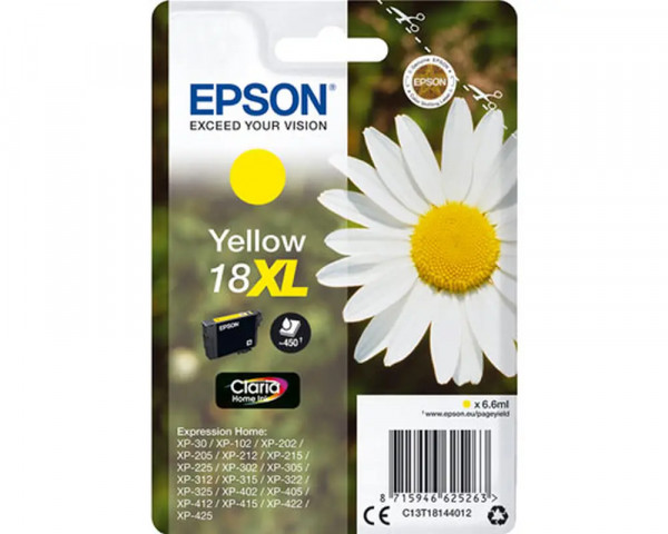 Original-Druckerpatrone Epson Nr.18XL Yellow