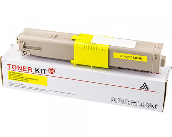 Rebuilt-Toner ersetzt OKI 46490621 Yellow