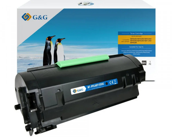 G&G XXL-Toner kompatibel zu Lexmark 56F2H00/ 56F2000 Black