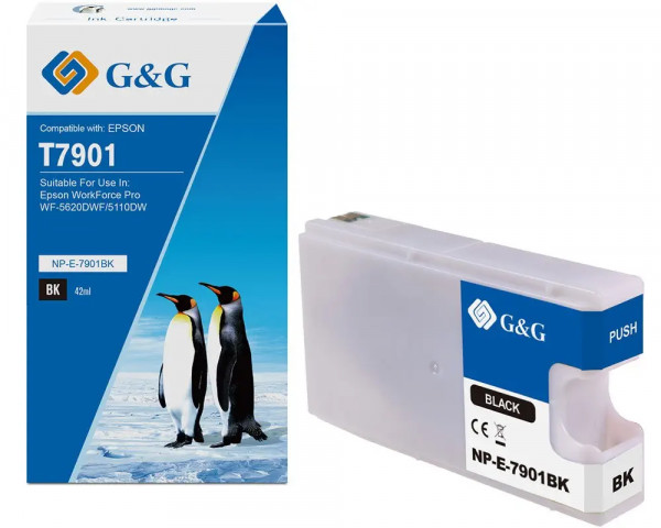 G&G High Quality Druckerpatrone ersetzt Epson 79XL/ T7901 Black
