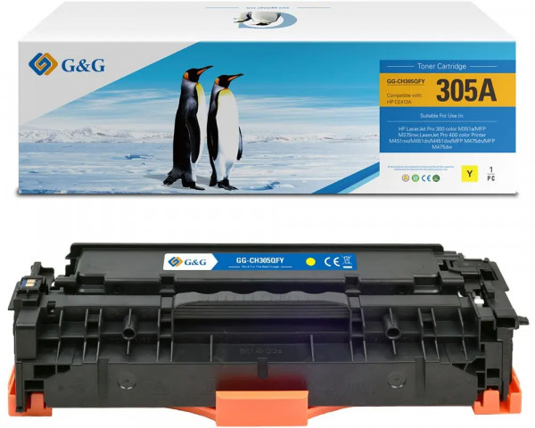 Economy-Toner ersetzt HP CE412A (Nr.305a) Yellow