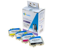 Multipack 4 kompatible Druckerpatronen ersetzt Epson T1295 Serie BK/C/M/Y