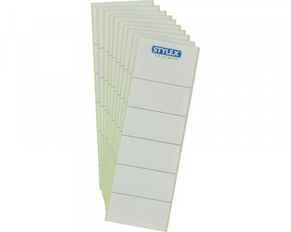 10 STYLEX Rückenschilder, Breit