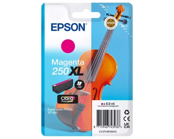 Epson 250XL Magenta Original-Druckerpatrone - 8,9ml, 740 Seiten