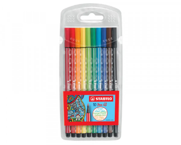 STABILO Pen 68 Etui mit 10 Farben