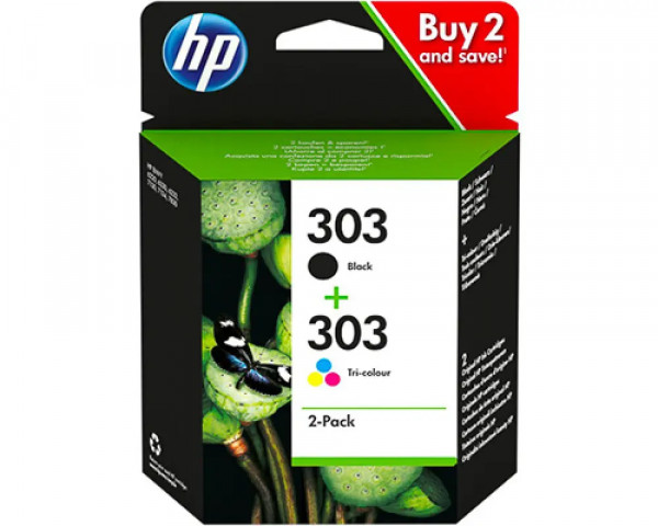 Original-Multipack HP Nr.303/ 3YM92AE Black+Color
