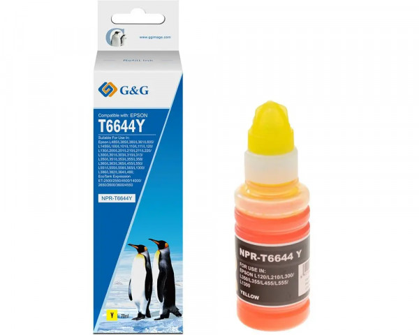 G&G-Tintentank ersetzt Epson T6644 (C13T664440) Yellow