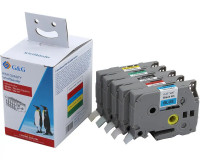 5 G&G-Schriftbänder-Multipack ersetzt Brother TZe-231/ TZe-431/ TZe-531/ TZe-631/ TZe-731 5 G&G-Schriftbänder-Multipack ersetzt Brother TZe-231/ TZe-431/ TZe-531/ TZe-631/ TZe-731