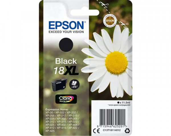 Original-Druckerpatrone Epson Nr.18XL Black