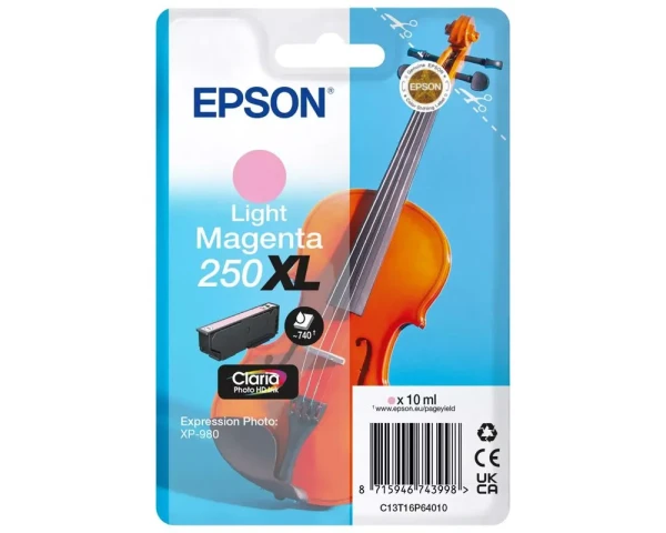 Epson 250XL Light Magenta Original-Druckerpatrone - 10ml, 740 Seiten