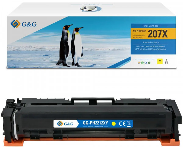 G&G Rebuilt-Toner ersetzt HP 207X/ W2212X Yellow