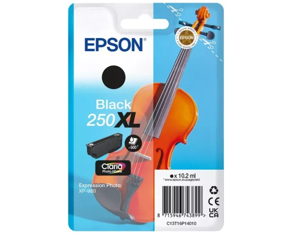 Epson 250XL Black Original-Druckerpatrone - 10,4ml, 500 Seiten