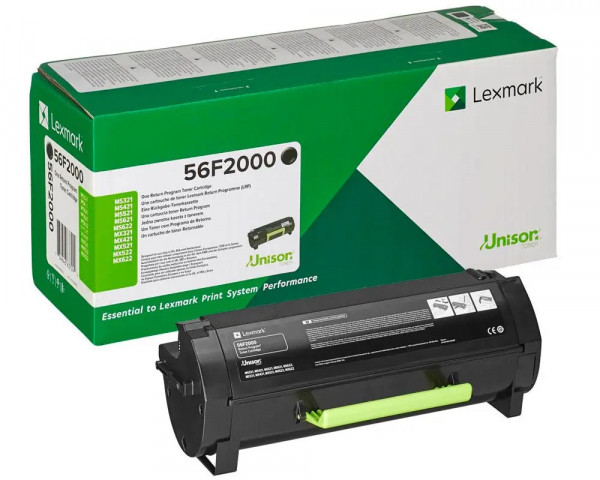 Original Rückgabe-Toner Lexmark 56F2000 Black